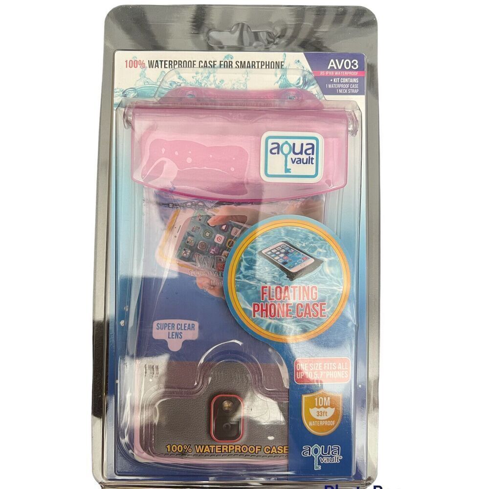 AquaVault 100% Waterproof Floating Smart Phone Case & Money Pouch AV03 PINK